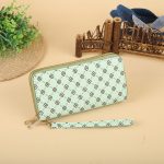 Women Fashion Long Frosted Double Zipper Gradient Multi-Card Position Purses - Image 23