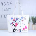 Wholesale Women Fashion Casual Printed Large Capacity Canvas Beach Bag - Image 22