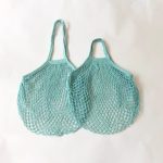 Wholesale Fashion Casual Solid Color Cotton Knitted Shopping Net Bag Beach Bag