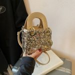 Wholesale Summer Shiny Sequin Pearl Strap Crossbody Mini Bag - Image 23