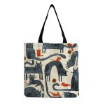 Wholesale Fashionable Foldable Portable Cute Cat Group Printing Shopping Bag - Image 42