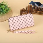 Women Fashion Long Frosted Double Zipper Gradient Multi-Card Position Purses - Image 25
