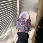 Wholesale Summer Shiny Sequin Pearl Strap Crossbody Mini Bag - Image 25