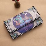 Wholesale Women Fashion Vintage Ethnic Style Cartoon Pattern Kids Print Wallet - Image 26