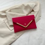 Wholesale Women Simple Solid Color Felt Envelope With Purses - Image 8