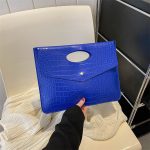 Women Fashionable Simple Large Capacity PU Flap Rectangular Purses - Image 8