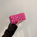 Wholesale Women Fashion Shiny PU Zipper Rectangular Purses - Image 8