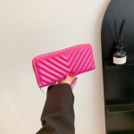 Women Fashion PU Large Capacity Zipper Rectangle Purses - Image 8