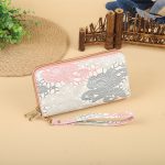 Wholesale Women Fashion Floral Embroidery Double Zipper Long Purses - Image 8