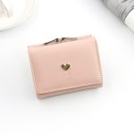 Women Cartoon Cute Coin Tri-Fold Solid Color Wallet - Image 7