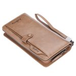 Retro Business Men Wallet Large Capacity Multifunctional Zipper Mobile Phone Bag Clutch Bag - Image 8