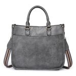 Women Fashion Casual Simple Solid Color Large-Capacity Handbag - Image 7