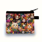 Creative Cat Print Coin Storage Wallet - Image 3