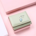 Women Basic Cute Dinosaur Pattern Folding Buckle Design PU Wallet - Image 7