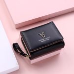 Women Basic Zipper Buckle Folding Design PU Wallet - Image 7