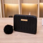 Women Fashion Solid Color Quilted Zipper Pu Wallet - Image 8