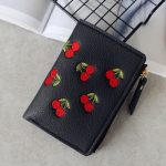 Women Fashion Cherry Embroidery Compact Wallet - Image 14