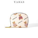 Women Fashion Bear Print Pattern Compact Wallet - Image 12