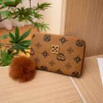 Women Fashion Circle Love Star Four-Leaf Clover Print Card Slot Short Wallet - Image 12