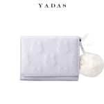 Women Fashion Fluff Ball Bunny Print Compact Wallet - Image 8