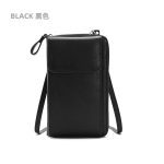 Women Fashion Simple PU Solid Color Zipper Wallets Shoulder Bag - Image 8