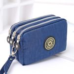 Women Fashion Casual Solid Color Zipper Nylon Wallets - Image 8