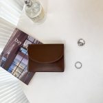 Women Simple Solid Color Flap PU Mini Wallet - Image 8