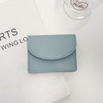 Women Fashion Simple Solid Color Flap Mini Wallet - Image 8