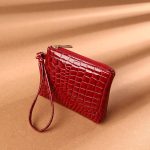 Fashion Solid Color Crocodile Mini Zip PU Wallet - Image 16