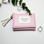 Women Fashion Simple Flap Tassel Pendant Mini PU Wallet - Image 8