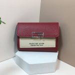 Women Minimalist Trifold Flap Mini Wallet Card - Image 8