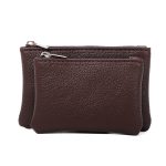 Women Fashion Solid Color Double Layer Zipper PU Detachable Wallet - Image 8