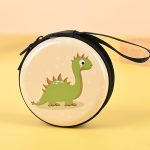 Wholesale Women Fashion Cartoon Cute Dinosaur Round Mini Wallet - Image 8