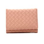 Women Fashion Solid Color Woven Multi-Card Folding Wallet - Image 8