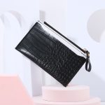 Women Fashionable Simple Crocodile Pattern Zipper Multi-Card Slot Wallet - Image 8