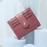 Women Fashion Crocodile Pattern Multi-Card PU Wallet - Image 8
