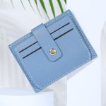 Women Simple Fashion Solid Color Drawstring Snap Wallet - Image 8