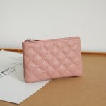 Women Fashion Rhombic PU Square Zipper Wallet - Image 8