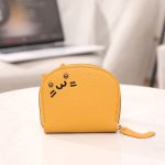 Women Cartoon Litchi Pattern Cat Zipper PU Wallet - Image 8