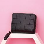 Wholesale Women Fashion Solid Color PU Zipper Mini Square Wallet - Image 7
