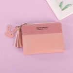 Wholesale Women Fashion Casual Color Matching PU Zipper Wallets - Image 7