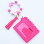Wholesale Women Fashion Cross Bracelet Keychain Card Wallet