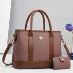 Women Fashion Casual Large Capacity Handbag Two-Piece Set - Image 7