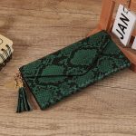 Wholesale Women Fashion Snake Skin Pattern Multi-Function Long Wallet - Image 5