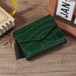 Wholesale Women Fashion Simple Solid Color Stone Pattern Wallet - Image 6