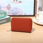 Wholesale Fashion Simple Solid Color Litchi Pattern Multi Card Wallet - Image 6