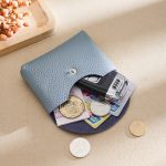 Women Fashion Casual Solid Color Leather Coin Wallet - Image 7