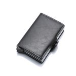 Wholesale Fashion Casual Pu Double Box Aluminum Alloy Automatic Elastic Card Metal Wallet - Image 8