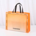 Wholesale Fashion Gradient Color Letter Printing Non-Woven Shopping Bag - Image 3