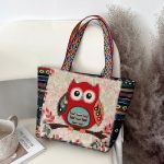Wholesale Women Fashion Ethnic Embroidered Canvas Tote Bag - Image 8